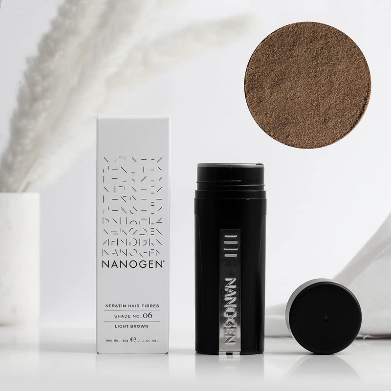 Nanogen Keratin Hair Fibers,, 30-grams, Light Brown - Image 2